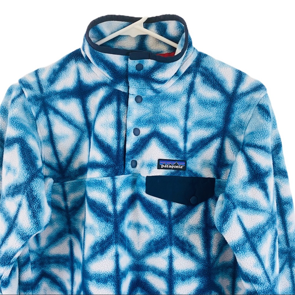 🚫SOLD🚫 Patagonia Shibori Synchilla Pullover Blue - Picture 2 of 5